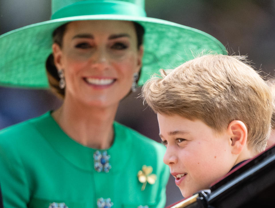 Kate Middleton with her eldest child, Prince George