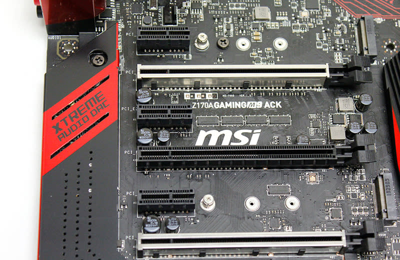 MSI Z170A Gaming M9 ACK PCIe slots