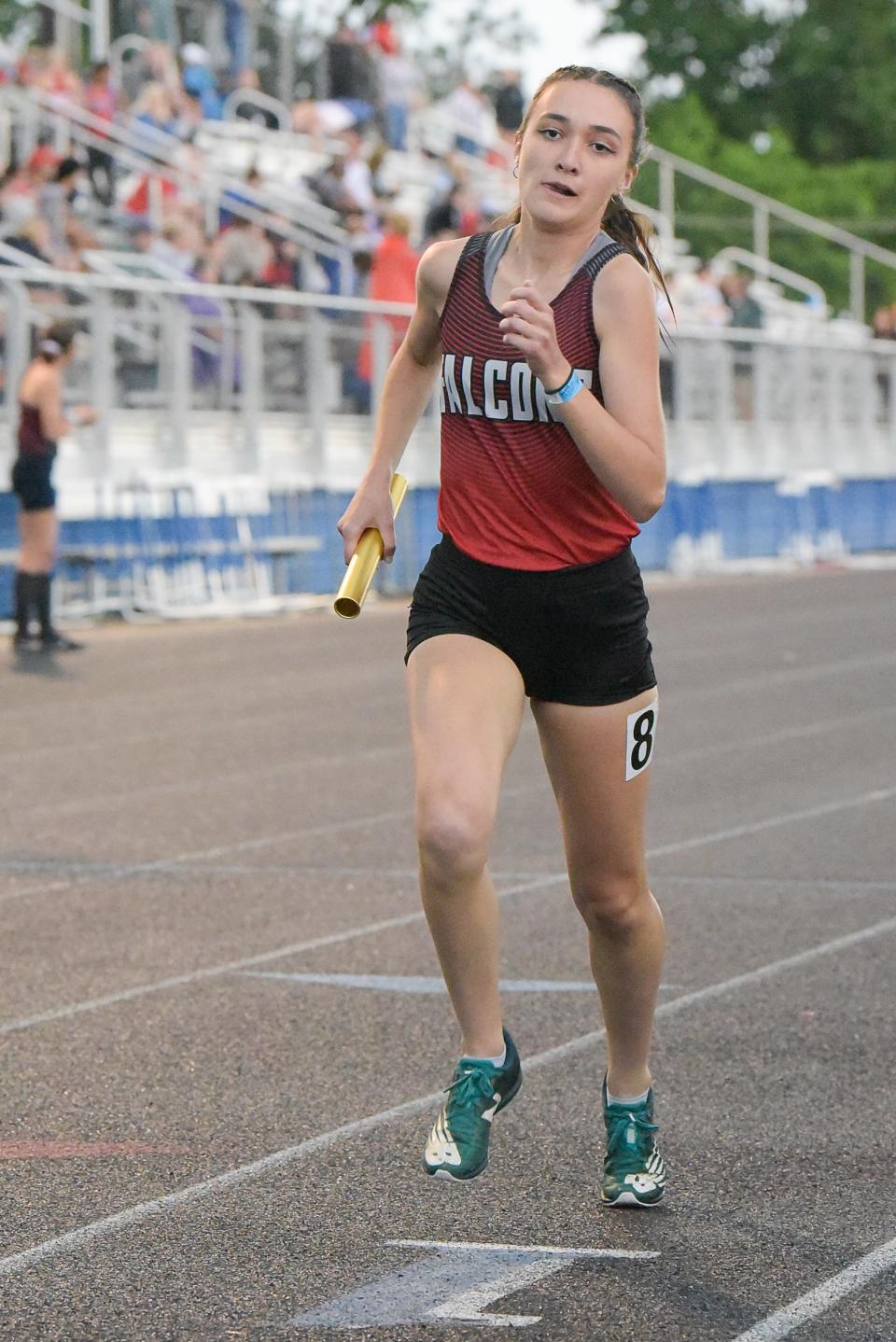 The Fairfield Union girls 4x800 relay team received second place with a time of 9:49.64 at the 2022 Division II regional meet in Chillicothe, Ohio, on May 26, 2022.