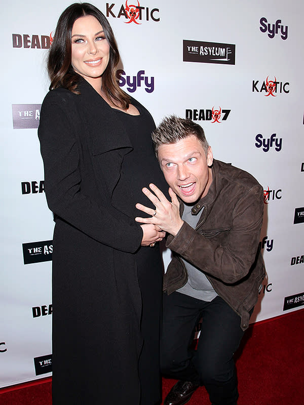 Nick Carter and pregnant wife Lauren Kitt Carter