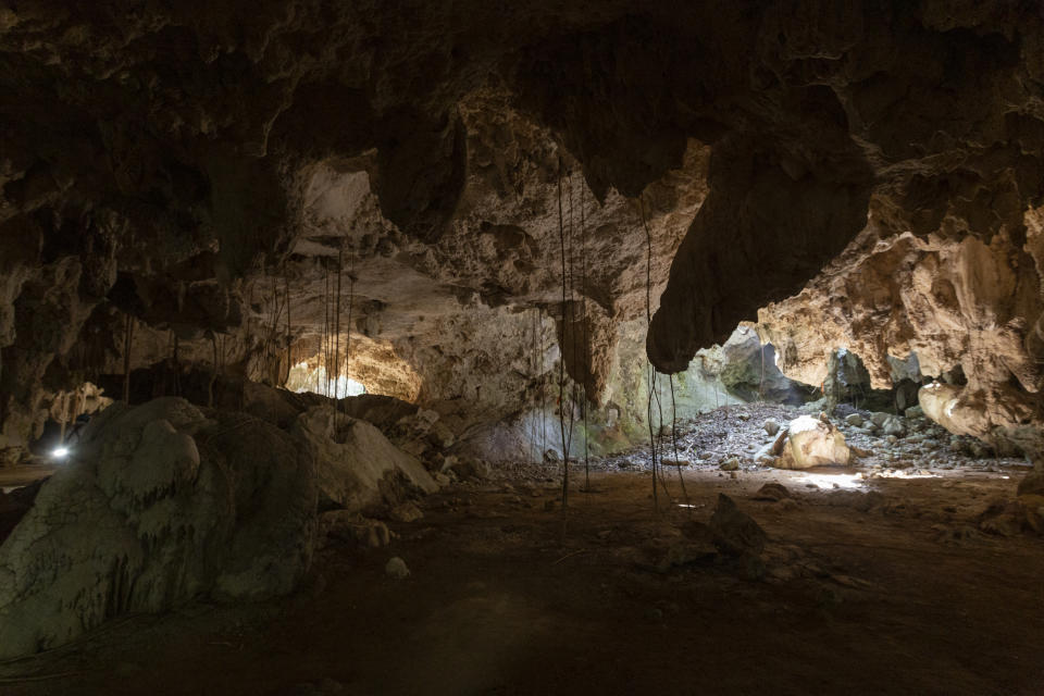 El sistema de cuevas llamado Garra de Jaguar en el municipio de Solidaridad en Quintana Roo, México, ha sido motivo de preocupación por el trazo del Tramo 5 del Tren Maya. (Photo credit should read Natalia Pescador/Eyepix Group/Future Publishing via Getty Images).