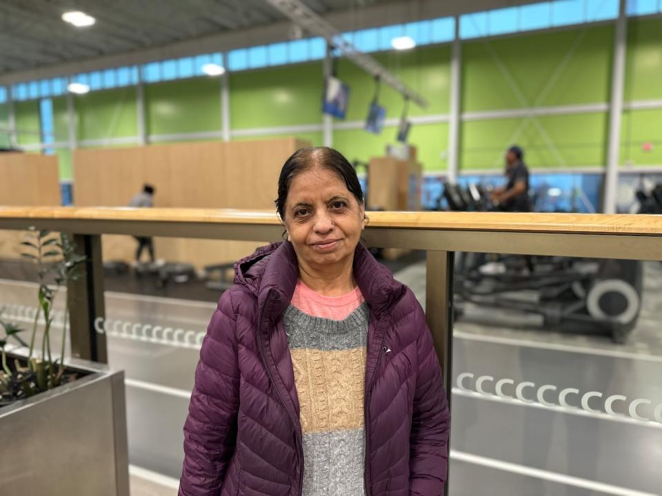 Savita Ramesh Shivani, 72, says the program will allow her to get some of her friends to join her for her daily walks at the Cassie Campbell Community Centre.