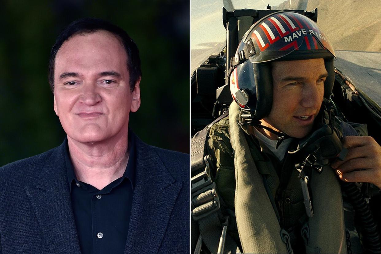 Quentin Tarantino at Rome Film Fest 2021; Tom Cruise plays Capt. Pete "Maverick" Mitchell in Top Gun: Maverick