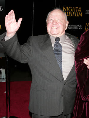 Mickey Rooney at the New York premiere of 20th Century Fox's Night at the Museum