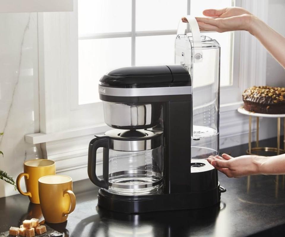 KitchenAid Drip Coffee Maker in black on a countertop