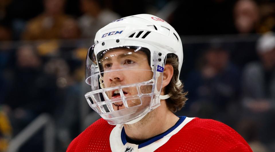 Canadiens forward Mike Hoffman thinks the NHL didn't do enough to punish Bruins forward A.J. Greer for a high cross-check on Thursday. (Getty Images)