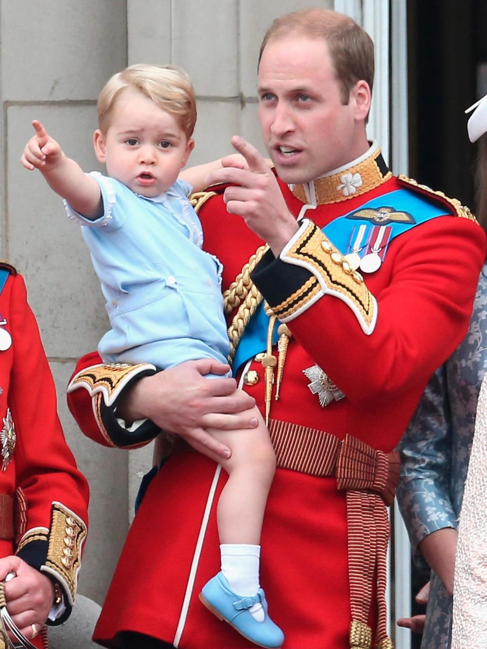 He looks just like his father Prince Charles, the Duke of Cambridge.