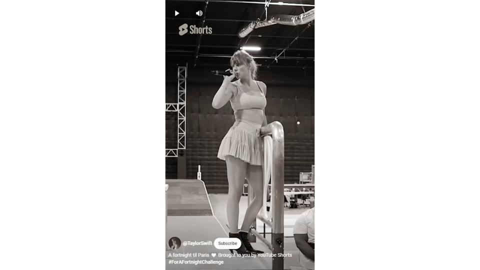 Taylor Swift rehearses for Eras Tour with new TTPD props