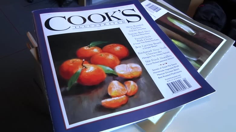 Stack of Cook's Illustrated magazines