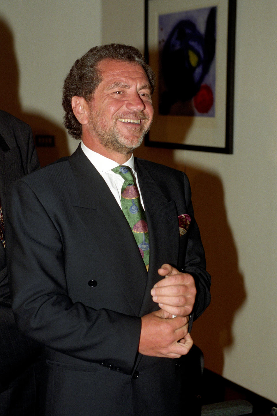ALAN SUGAR CHAIRMAN OF TOTTENHAM
HOTSPUR FOOTBALL CLUB, DURING A NEWS
CONFERENCE IN LONDON, FOLLOWING HIS
VICTORY OVER CHIEF EXECUTIVE TERRY
VENABLES IN THE HIGH COURT. 