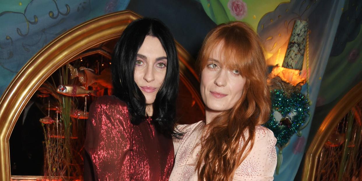 susie cave and florence welch attend the nick cave the bad seeds x the vampires wife x matchesfashioncom party