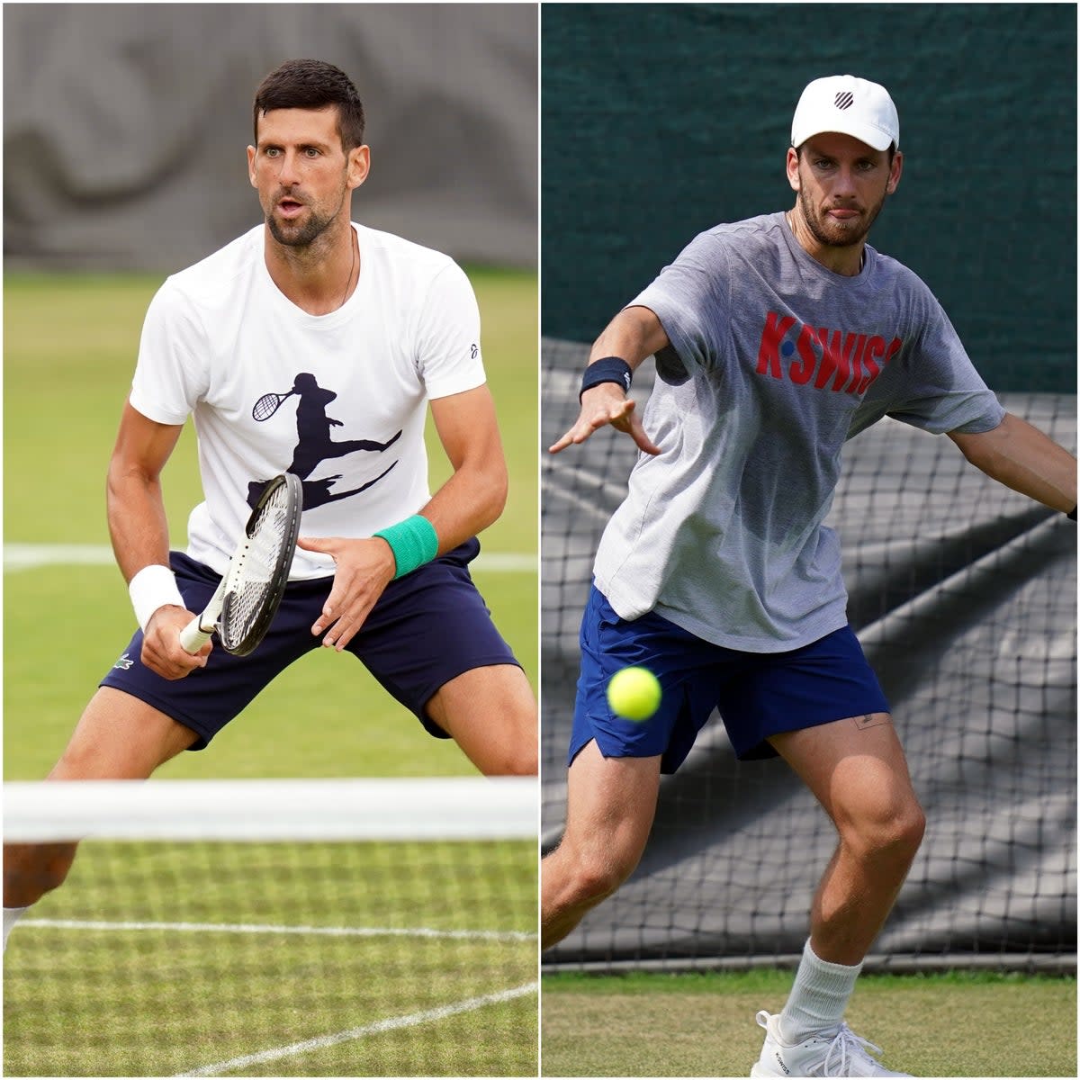 Novak Djokovic and Cameron Norrie will battle it out on Centre Court for a place in the Wimbledon final (Adam Davy/PA)