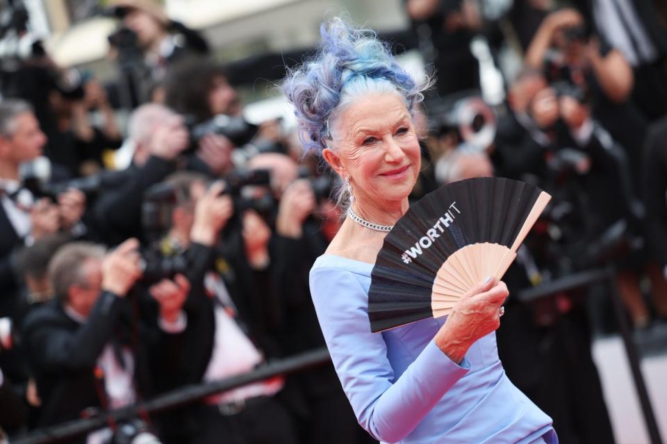 Mirren is known for switching up her hairstyle for the film festival (Getty Images)