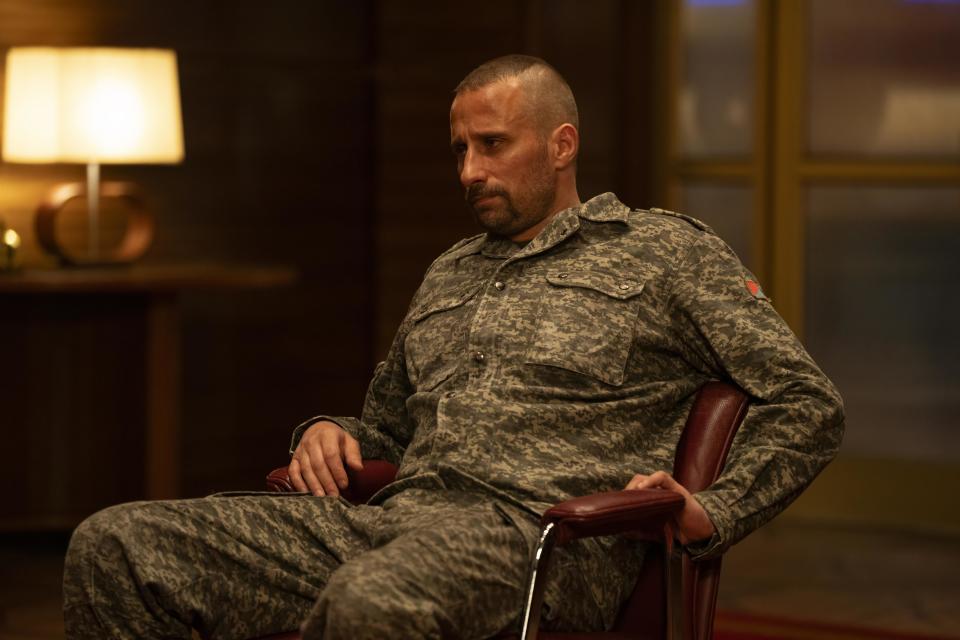 Matthias Schoenaerts in The Regime. (HBO/Sky)