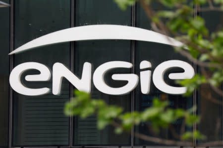 FILE PHOTO: The logo of French gas and power group Engie is seen on the company tower at La Defense business and financial district in Courbevoie, near Paris, France. May 16, 2018.  REUTERS/Charles Platiau/File Photo