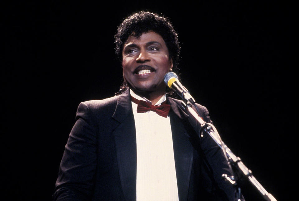 Little Richard at the 1988 Rock n Roll Hall of Fame Induction Ceremony circa 1988. Source:Getty