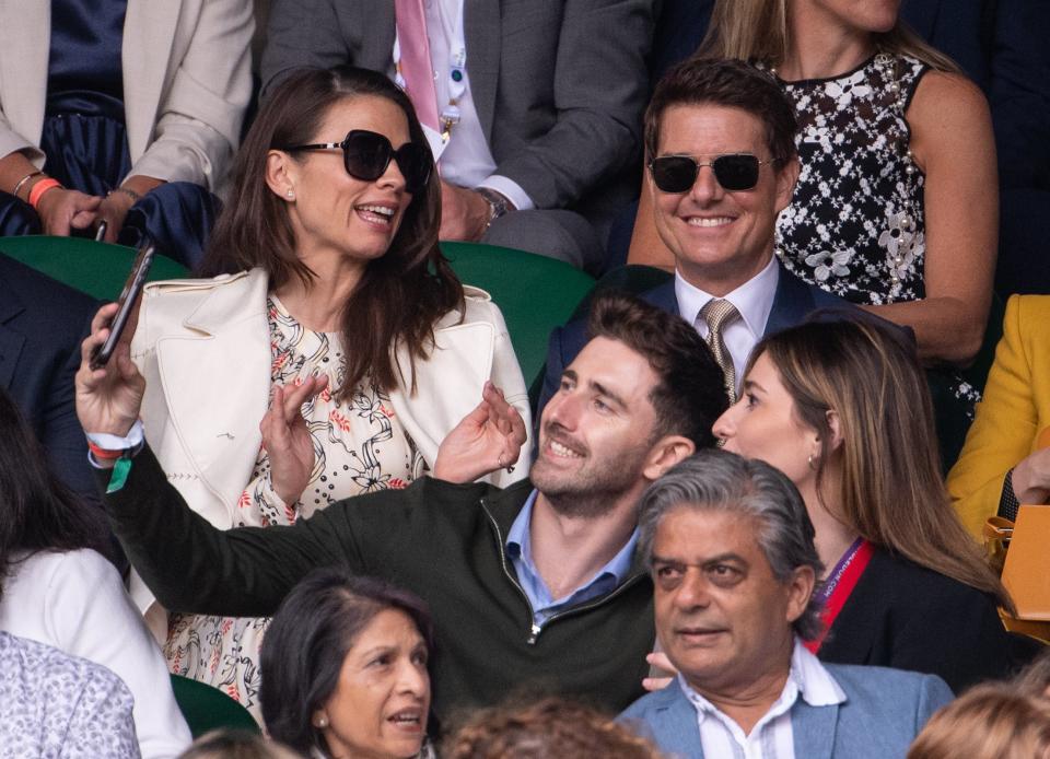 Tom Cruise was among the spectators on Centre Court (PA Wire)