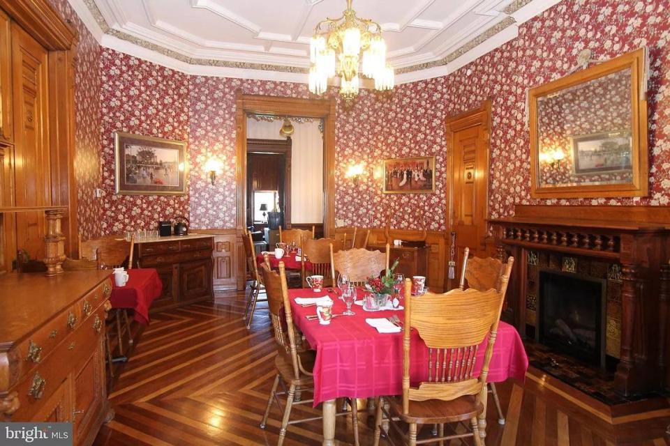 One of the dining rooms inside the home at 101 W. Linn St. in Bellefonte. Photo shared with permission from home’s listing agent, Peter Chiarkas of Kissinger, Bigatel and Brower Realtors.