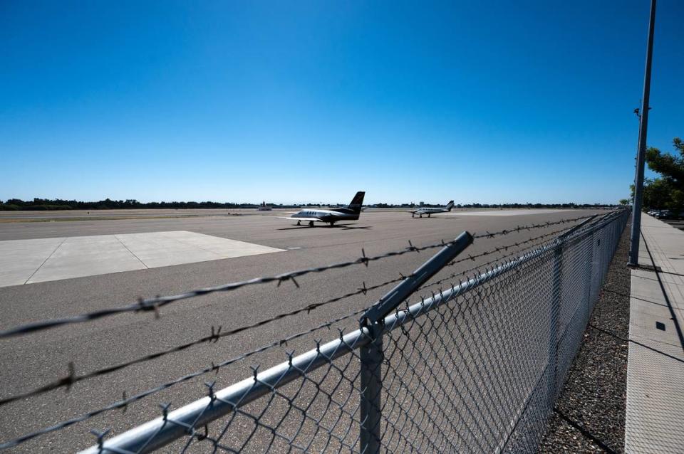 The Modesto Airport in Modesto, Calif., is pictured Wednesday, August 9, 2023.