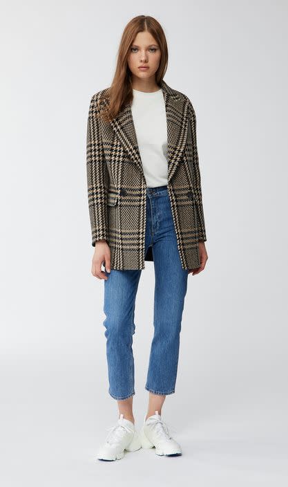 12) EDINA double-faced wool double-breasted jacket