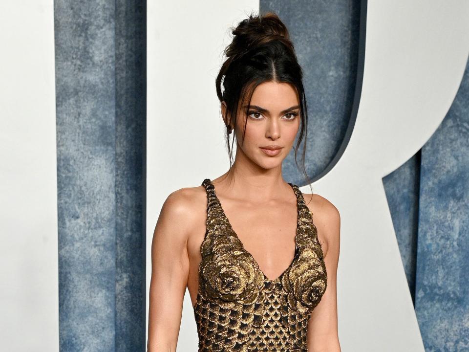 Kendall Jenner attends the 2023 Vanity Fair Oscar party