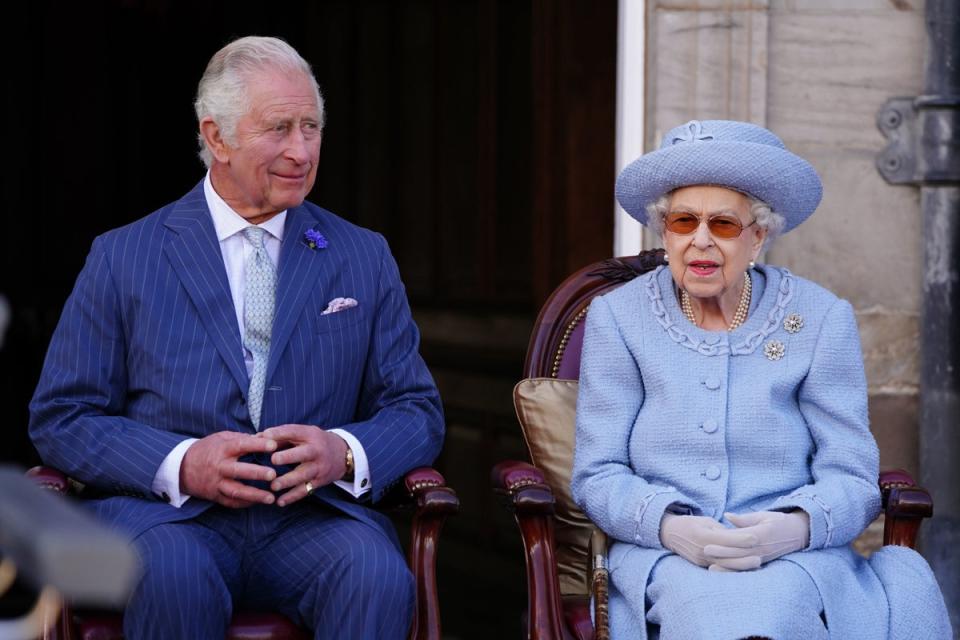 The Prince of Wales and the Queen in June (Getty)