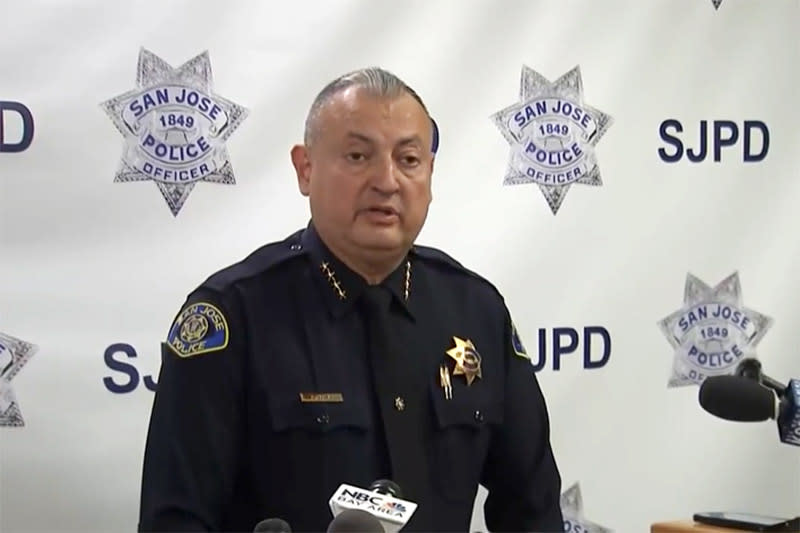 San Jose Police Chief Anthony Mata speaks about the violent crime spree that left three dead and three others injured.  (KNTV)