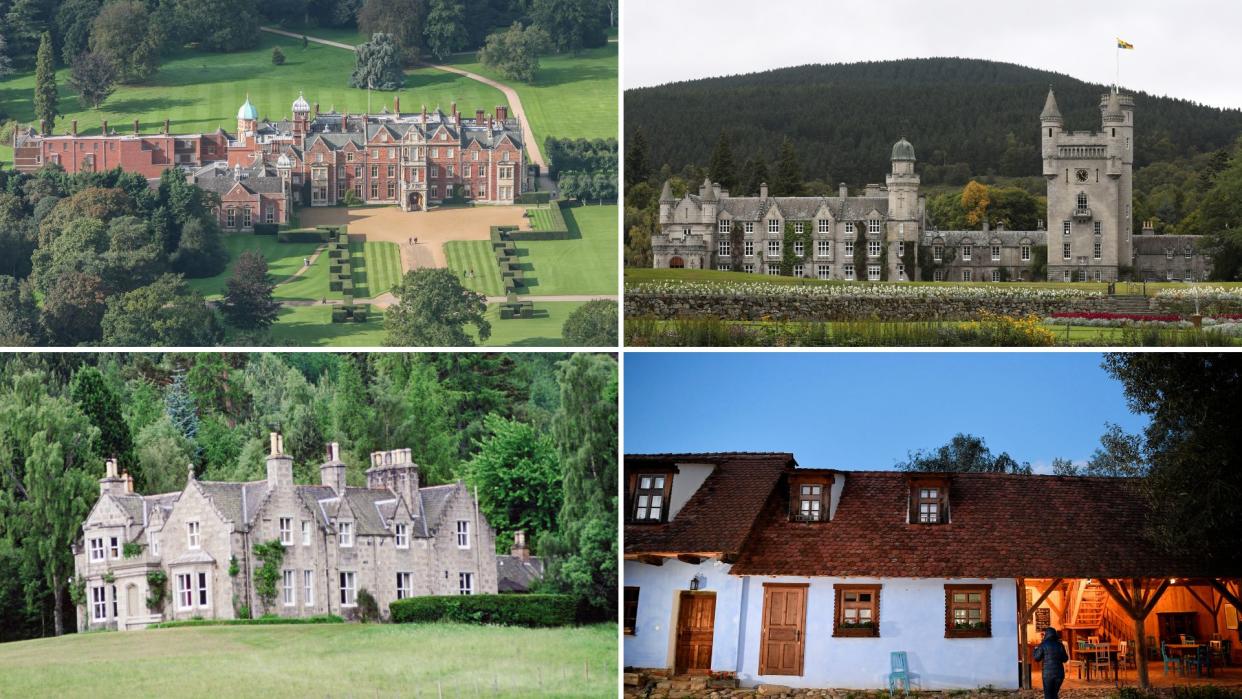  Royal Family holiday homes including Sandringham House and Balmoral Castle 