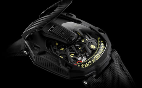 The new, flip-top UR-105 CT Streamliner in titanium and PVD-coated steel