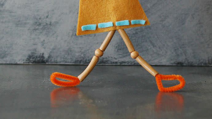 pasta puppet thanksgiving crafts