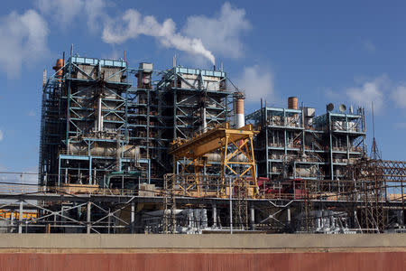 The Central Palo Seco power station of the Puerto Rico Electric Power Authority (PREPA) is seen in San Juan, Puerto Rico January 23, 2018. REUTERS/Alvin Baez