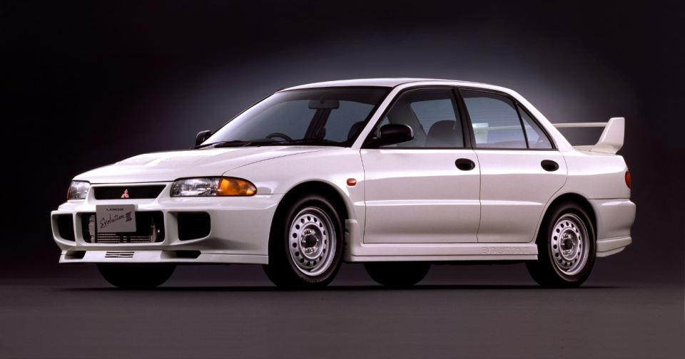 <p>Mitsubishi introduced the third generation of its iconic Lancer Evolution in 1995, packing similar looks to the outgoing car, but with more aggressive bumpers and better airflow. It had slightly more power, too, and a larger rear wing. </p>