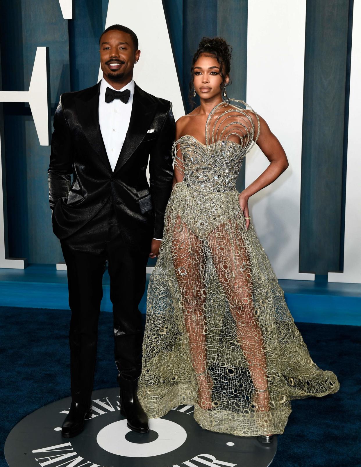 Michael B. Jordan and Lori Harvey attended the Vanity Fair Oscar Party earlier this year.