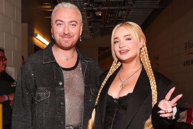 Christopher Polk/Variety via Getty Images Sam Smith and Kim Petras in Las Vegas in September 2022