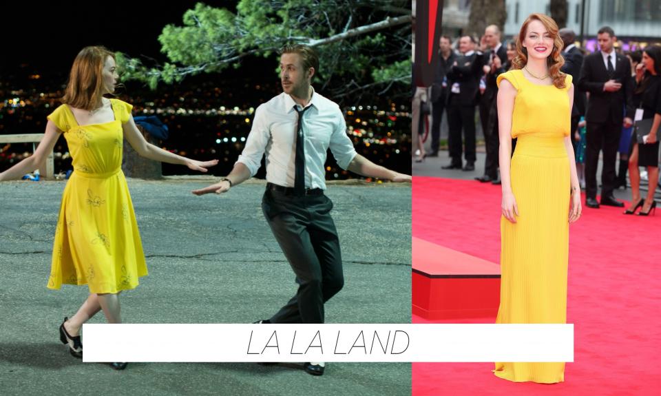 <p>Fun fact: Emma Stone’s infamous yellow ‘La La Land’ dress was inspired by a dress the actress wore to the premiere of ‘Spiderman 2’ a few years back. </p>