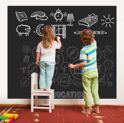 Or a chalkboard wall sticker for some vintage fun