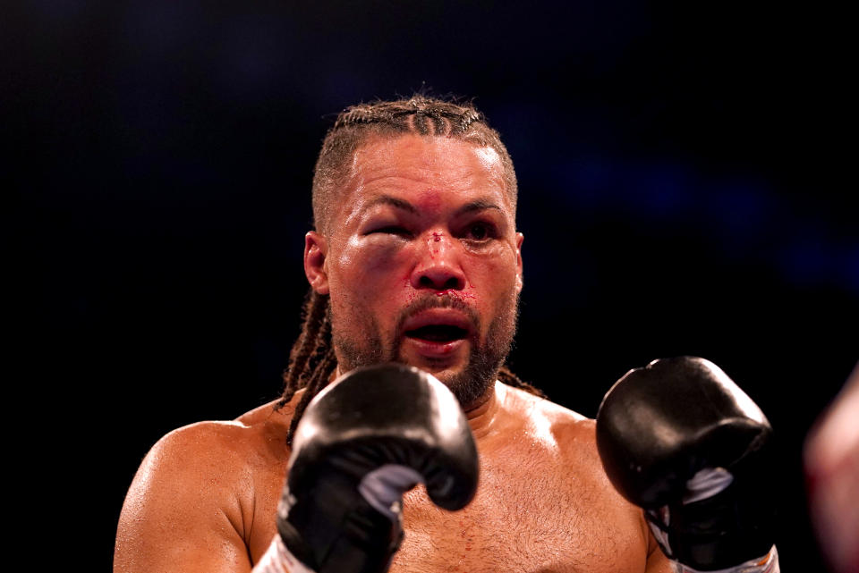 Joe Joyce during his WBO Interim World Heavyweight fight against Zhilei Zhang at the Copper Box Arena, London. Picture date: Saturday April 15, 2023. (Photo by Adam Davy/PA Images via Getty Images)