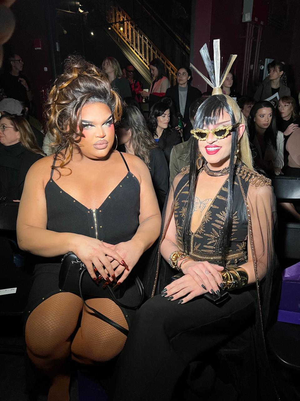 Kandy Muse and Daya Betty at New York Fashion Week 2023.