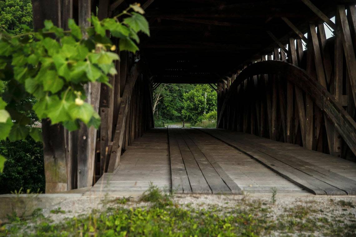 Cabin Creek Covered Bridge in Lewis County, Ky. Tuesday, June 28, 2022