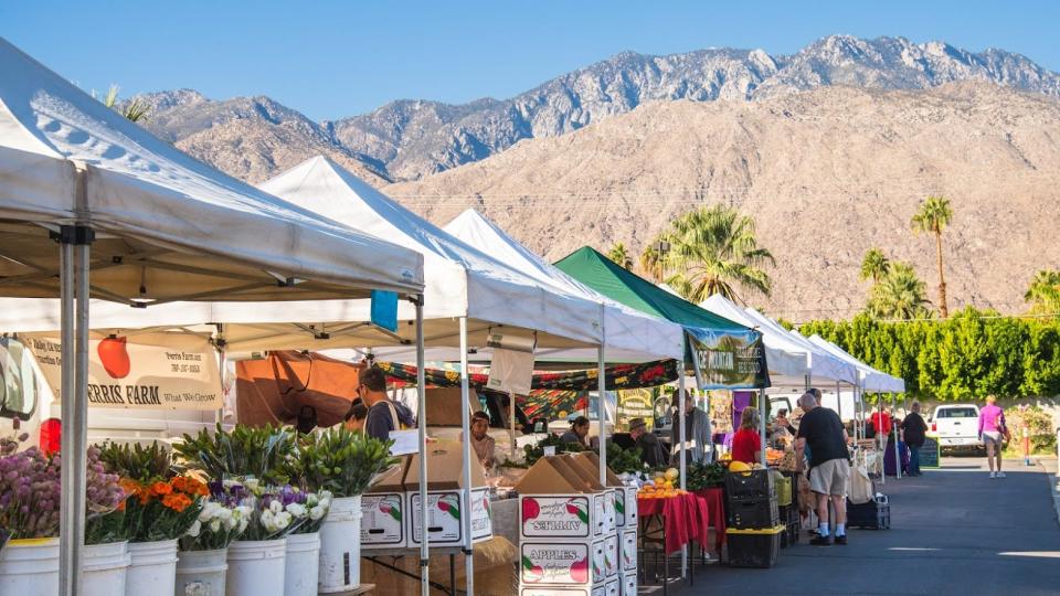 The Original Palm Springs Certified Farmers' Market returns outdoors every Saturday through the end of May.