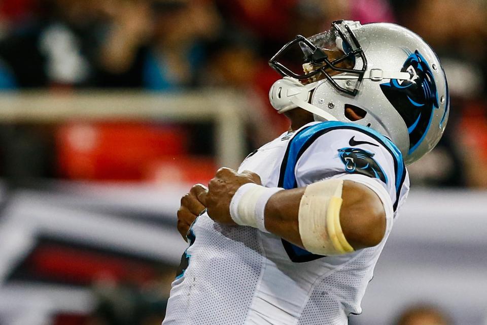 'Super' Cam made only sparse appearances last year. Still, he's considered a top-10 passer in fantasy. (Getty)