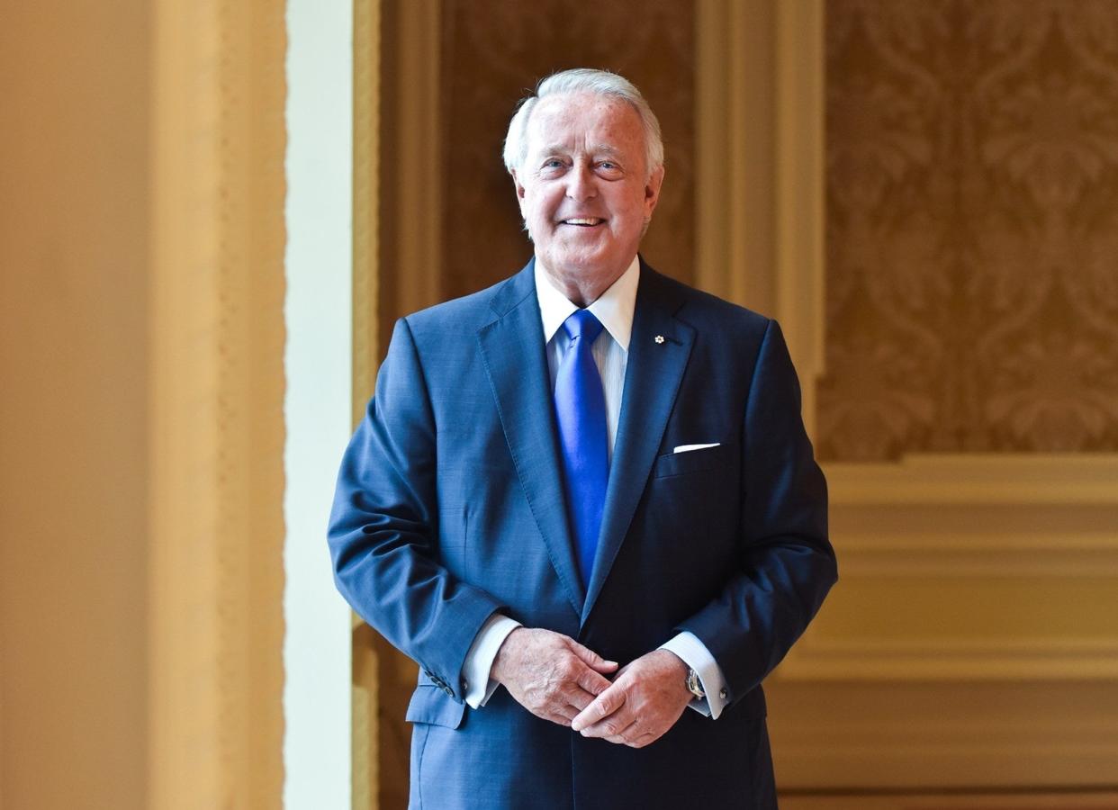 Former Canadian Prime Minister Brian Mulroney spoke during the Palm Beach Civic Association Annual Awards Luncheon at The Breakers in 2015. He died Feb. 29 after sustaining a fall at his Palm Beach home. Canada held a state funeral Saturday for Mulroney, who served from 1984 to 1993.