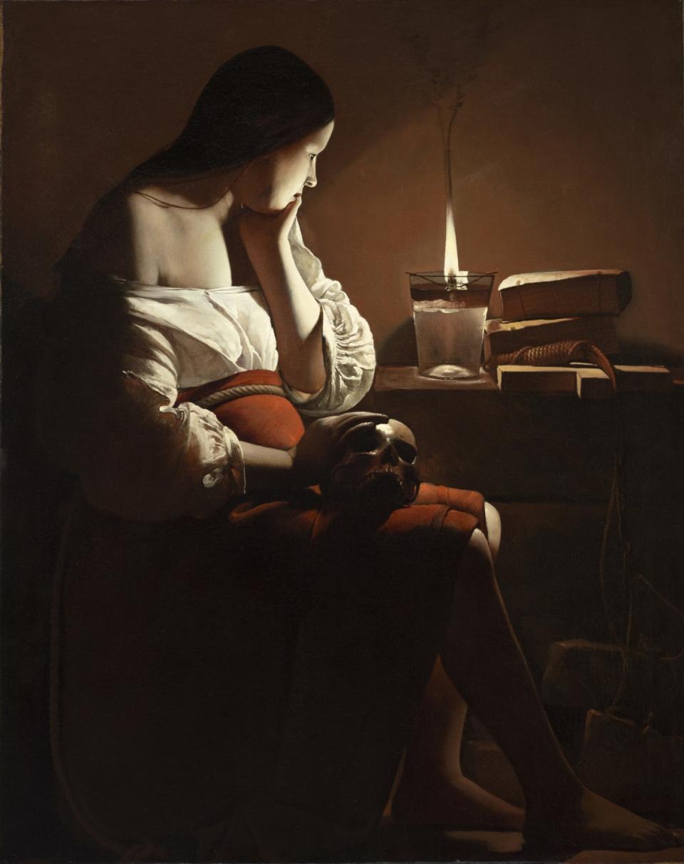 Georges de La Tour's "The Magdalen With the Smoking Flame," Ben Barcelona's favorite artwork at LACMA. The painting helped him heal after his wife died in 1992.