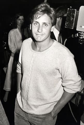 <p>Ron Galella, Ltd./Ron Galella Collection via Getty</p> Emilio Estevez at the 1984 premiere of 'Ghostbusters'