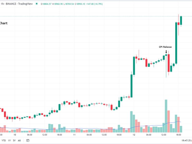 Bitcoin 1/12/23 (TradingView)