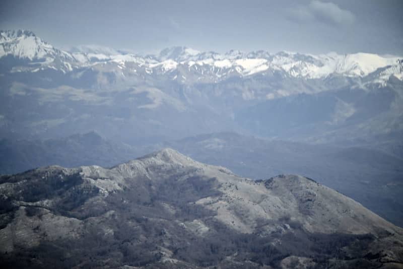 A general view of the peaks of the mountains in the north of the Montenegro. Soeren Stache/dpa