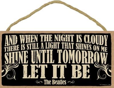 The Beatles wood plaque