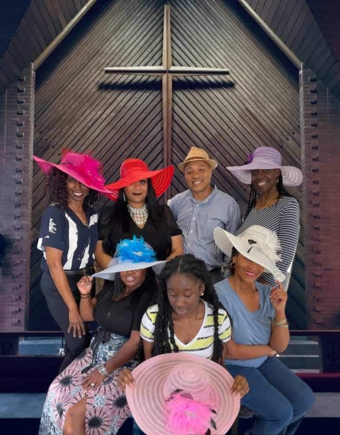 The cast of the Star Center Theatre's newest production, "Crowns," includes, from top left, Elois Waters, Alicia McCord, Darryl Williams and Patricia Williams. From bottom left, Tradina Thomas, Amari Henderson and Vian Guinyard. Not pictured is Deasia Frazier.
