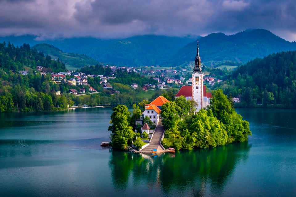 Le lac de Bled, en Slovénie 