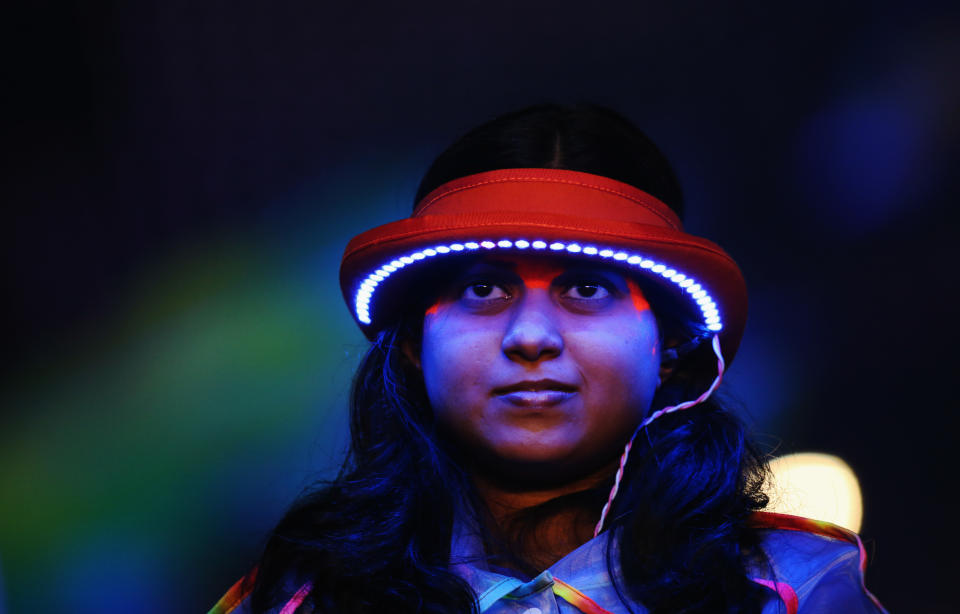 LONDON, ENGLAND - AUGUST 29: Artists perform during the Opening Ceremony of the London 2012 Paralympics at the Olympic Stadium on August 29, 2012 in London, England. (Photo by Dan Kitwood/Getty Images)